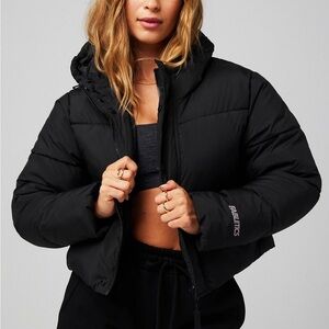 Fabletics Women's Classic Black Puffer Coat